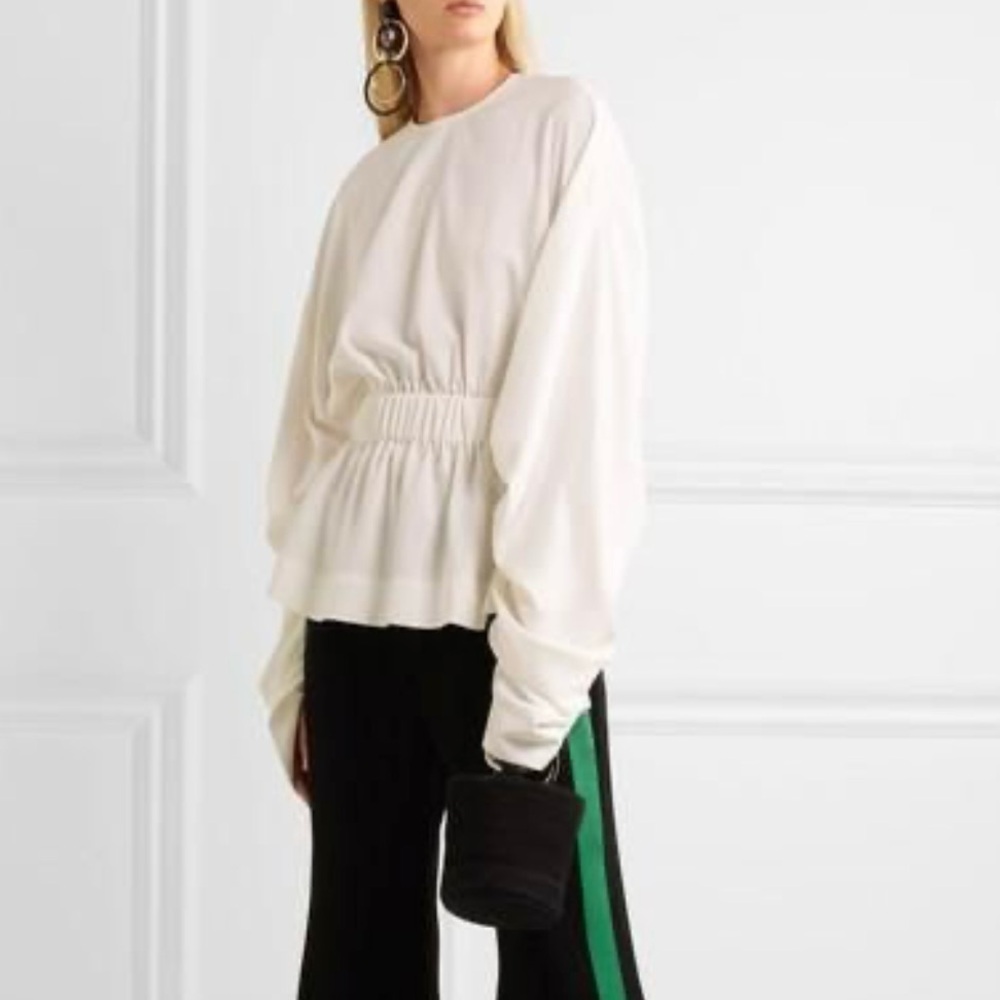 Solace London Off-White Long Sleeve Blouse. Size 8. Good condition.